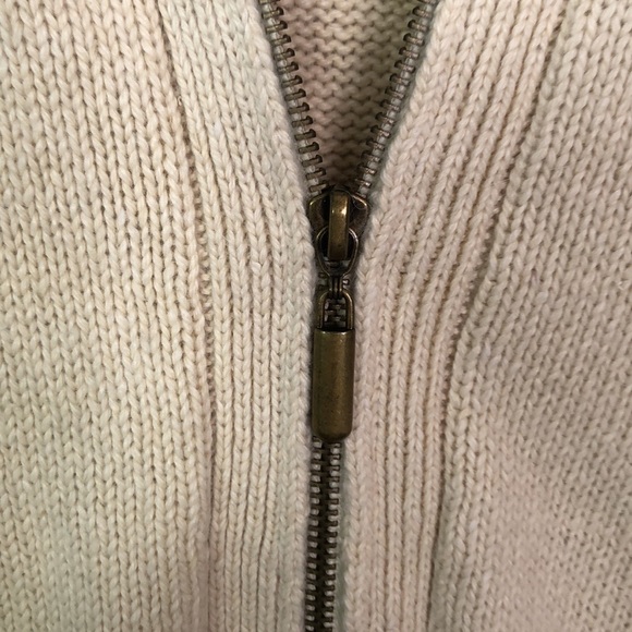 FIRST ISSUE A Liz Claiborne Cream Ramie/Angora Hair Sweater Size XL - Picture 5 of 12